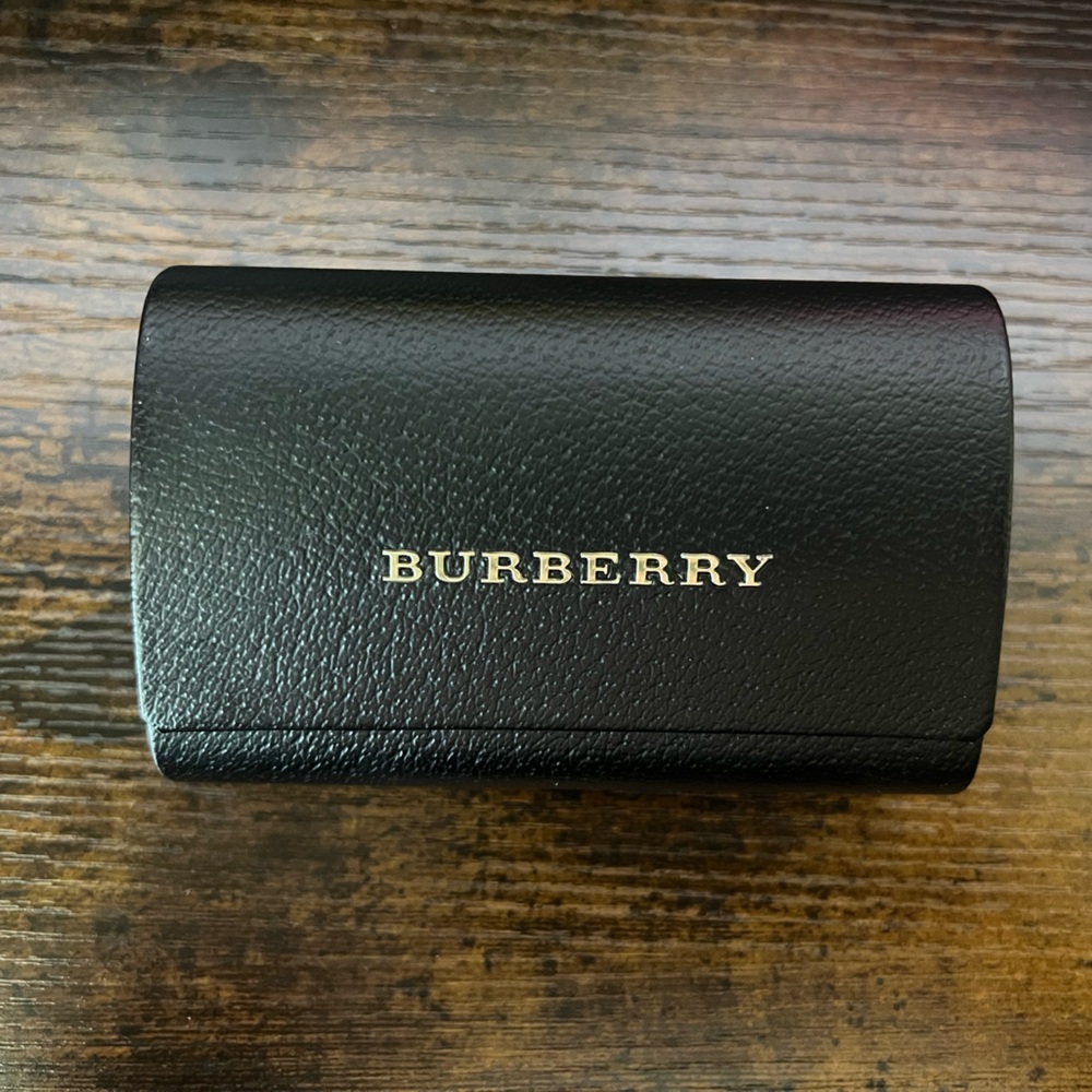 Burberry Black Leather Case NWOT